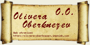 Olivera Oberknežev vizit kartica